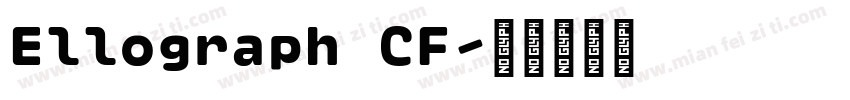 Ellograph CF字体转换